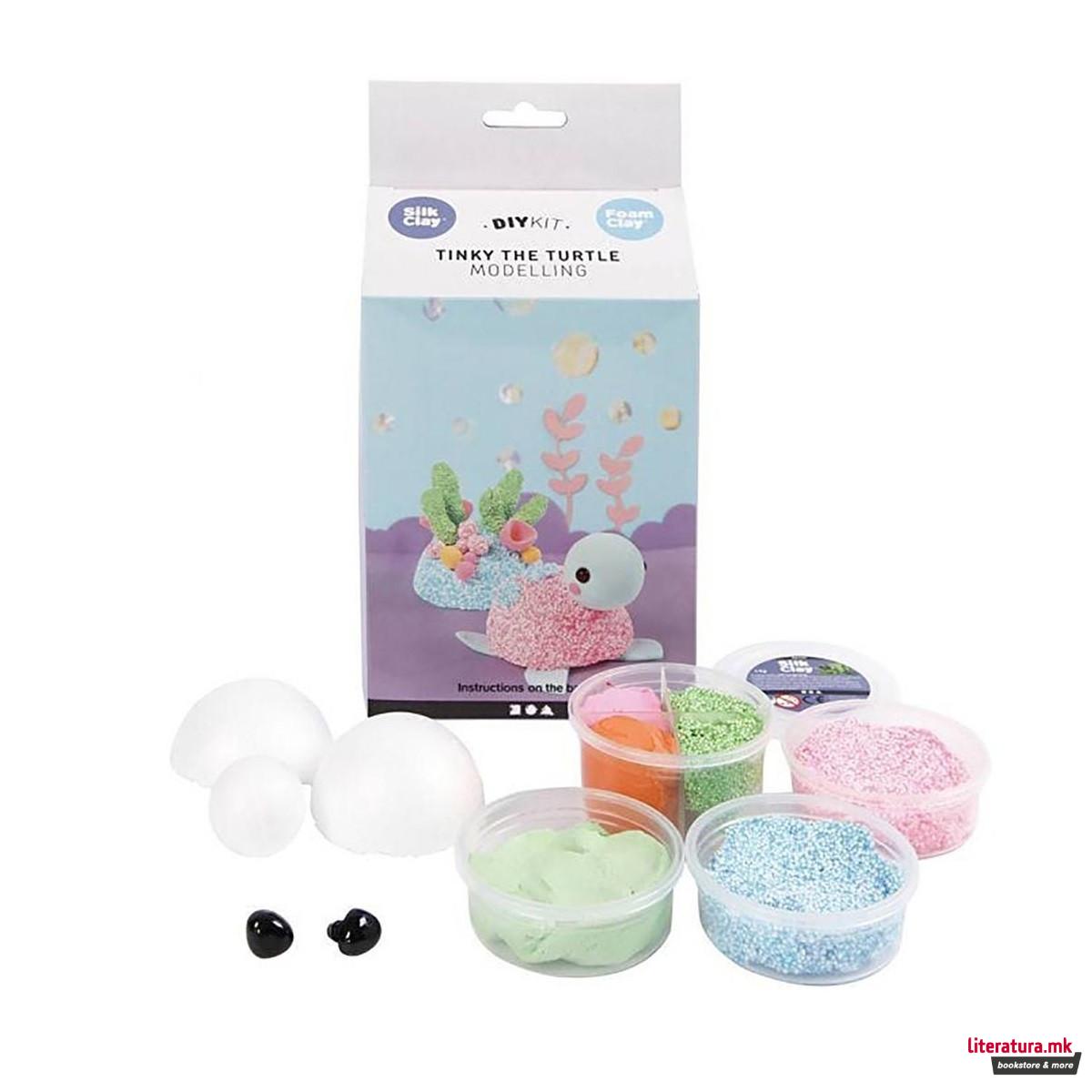 Сет за изработка со глина, Tinky the Turtle, Modelling 