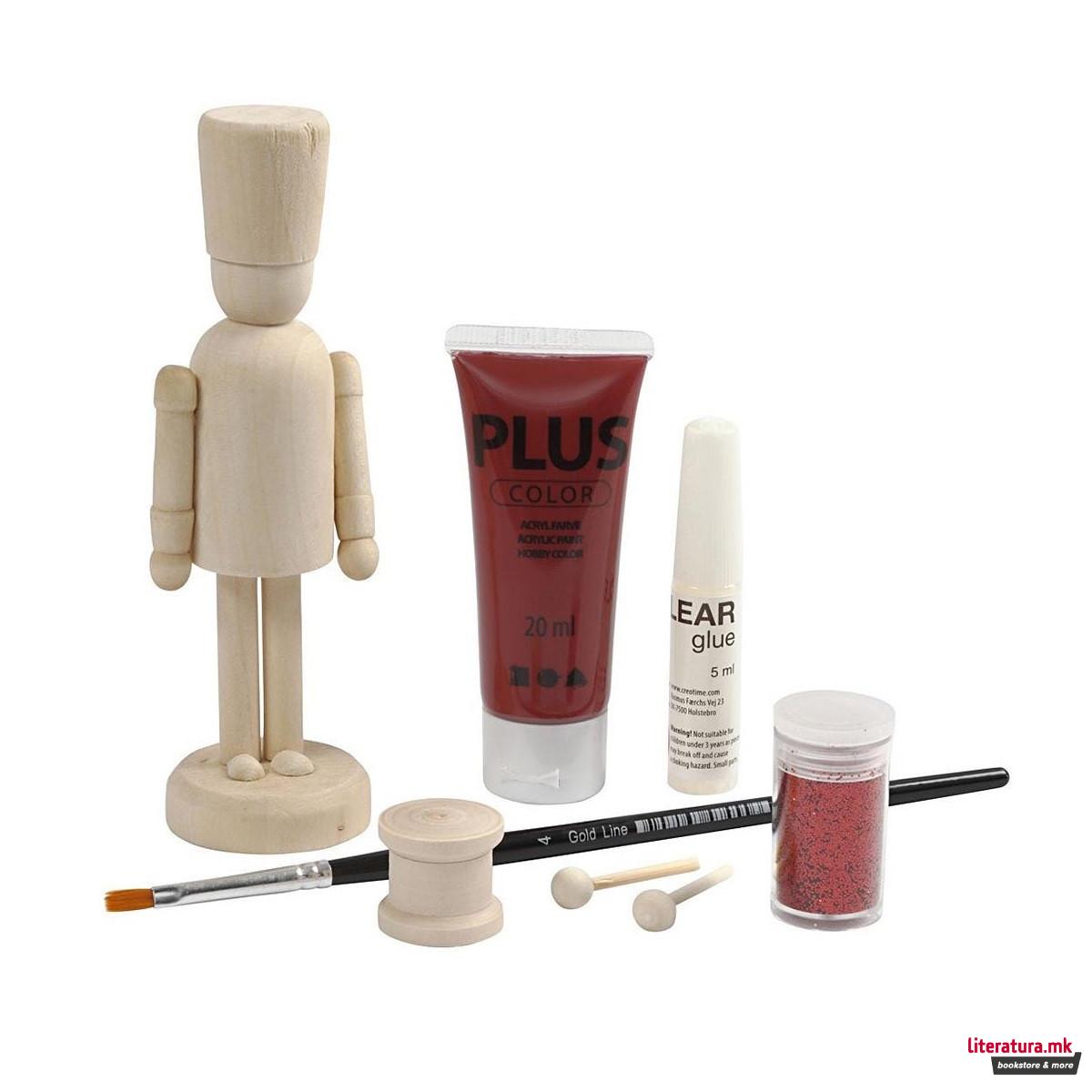 Сет за изработка - дрвена фигура, DIY Christmas, Nutcracker 