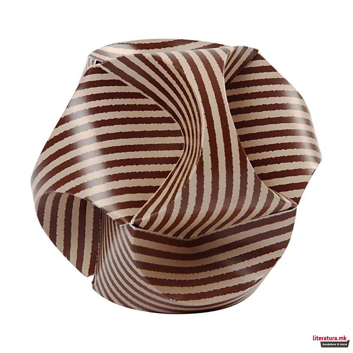 Сет за изработка - Hartieni lampioni, Click Ornaments, кафеави