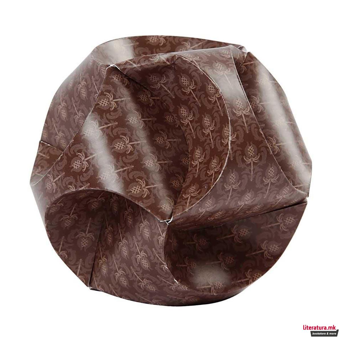 Сет за изработка - Hartieni lampioni, Click Ornaments, кафеави