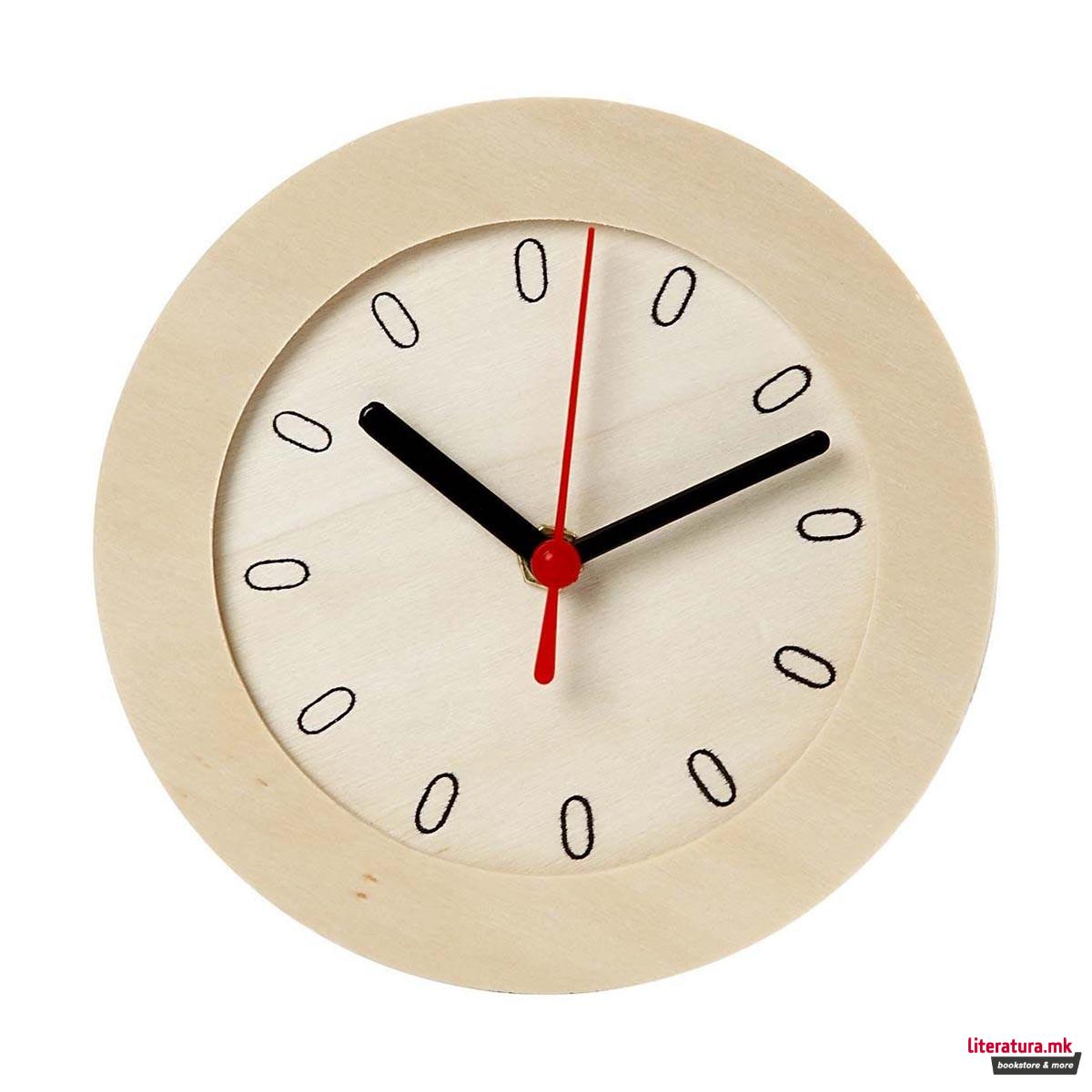 Дрвен часовник, Watch With Wooden Frame 