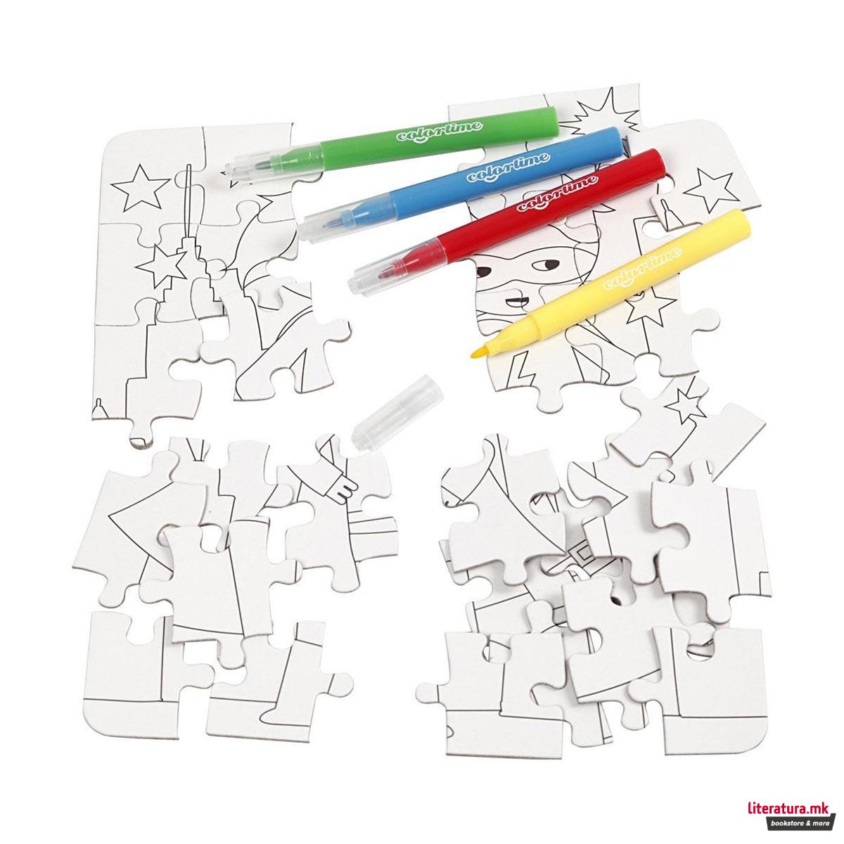 Мини сет за изработка - Сложувалка, Мини Craft Kit - Superhero 