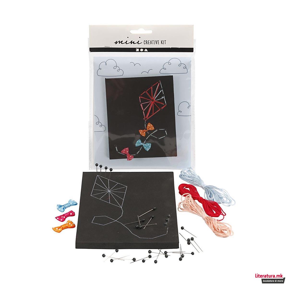 Мини сет за изработка со ева пена и конец, Мини Craft Kit - Kite 