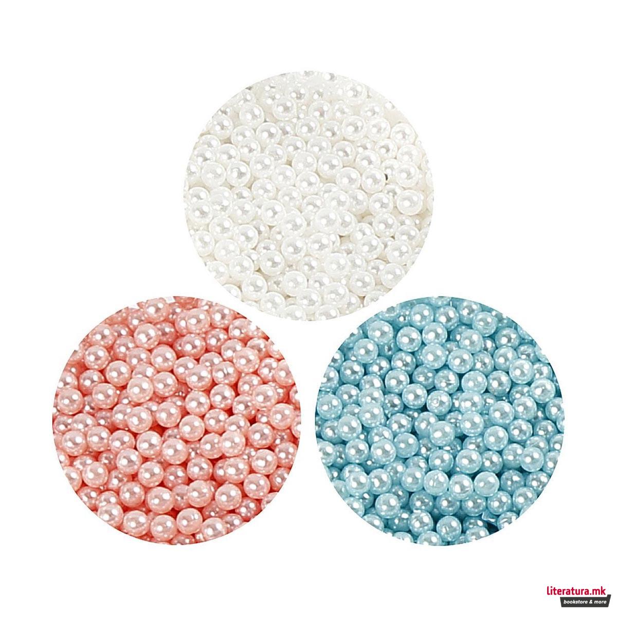 Глина за изработка + гел за моделирање, Pearl Clay, сет од 3 бои 